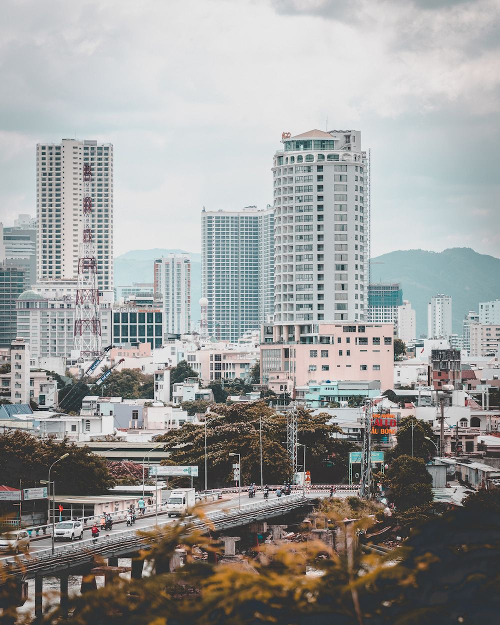 Landscape image of a Vietnamese city